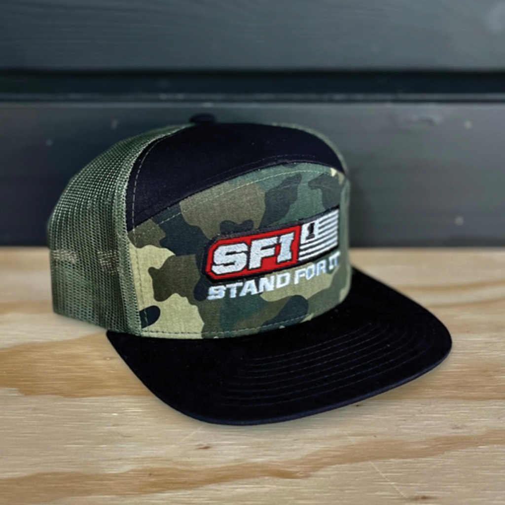 SFI - STAND FOR IT Flat Bill - Green Camo