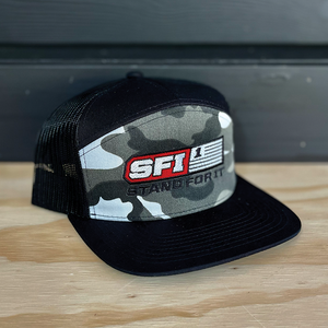 SFI - STAND FOR IT OG Flat Bill Hat Snow Camo