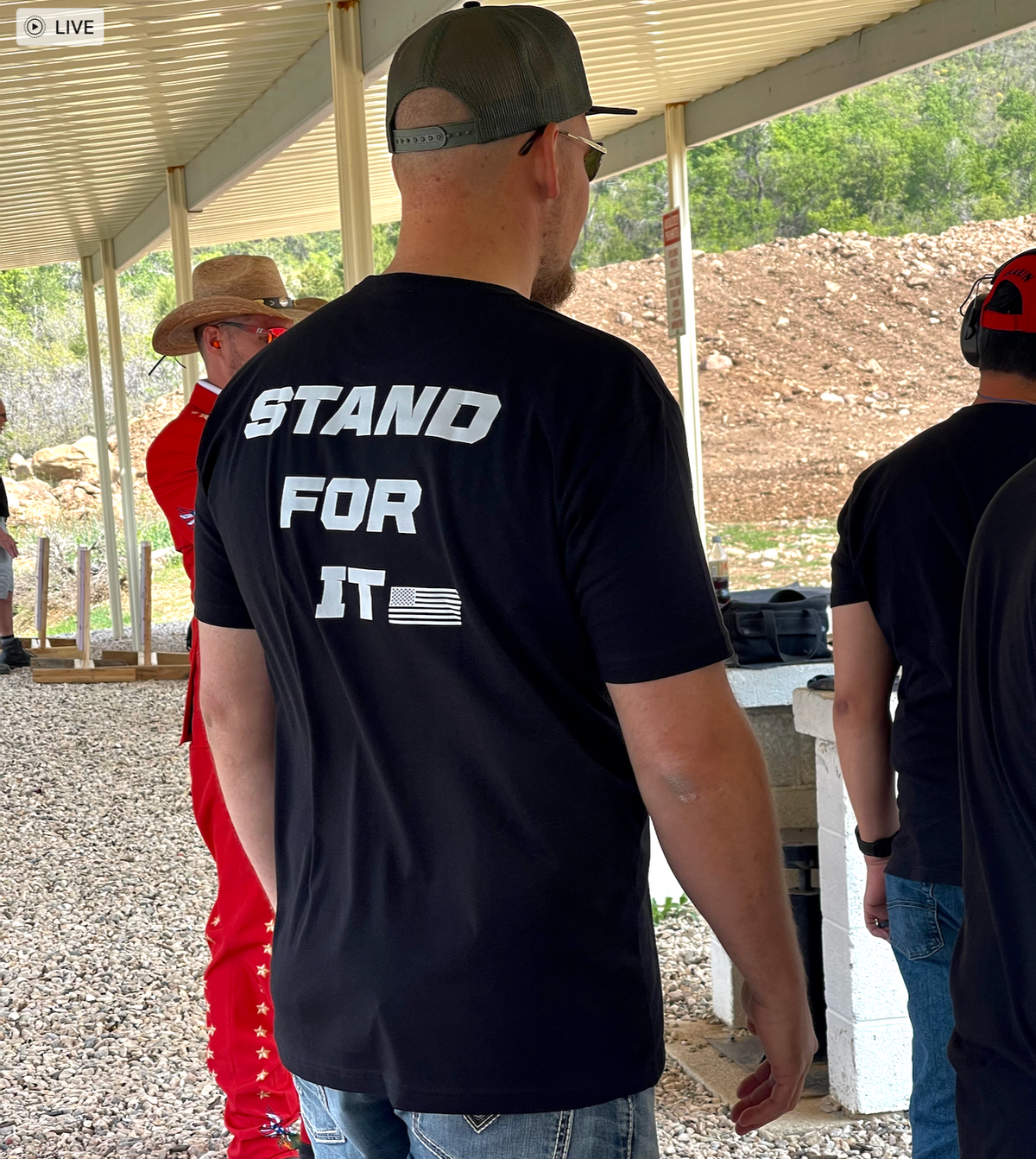 STAND FOR IT BRAND Tee SM Chest logo